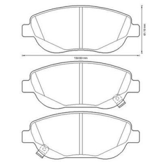 TOYOTA колодки гальм. передн. Avensis 2,0-2,2 08- Jurid 572634JC (фото 1)