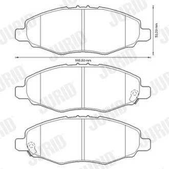 JURID TOYOTA гальмівні колодки передн.Hilux III 05- Jurid 572641J
