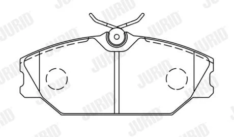 Колодки тормозные дисковые Jurid 573008J
