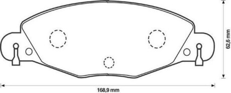 CITROEN гальмівні колодки передні C5 2.2HDI-3.0 01- Jurid 573029J