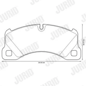 Тормозные колодки, дисковые Jurid 573329JC