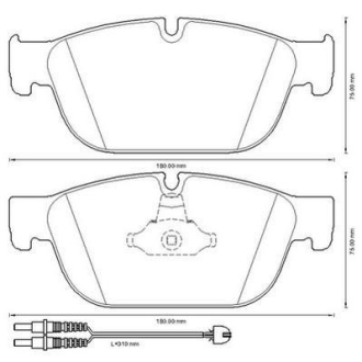 CITROEN колодки передні DS5, DS4, C5(X7), C4(B7). Jurid 573338J (фото 1)