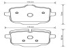 BMW гальмів.колодки задн.F10 530d-550,Touring 518d-550,6 Gran Coupe F06 Jurid 573353J (фото 1)