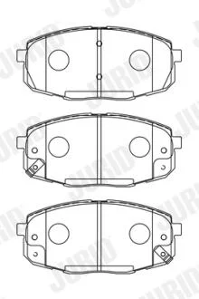 JURID KIA гальмівні колодки передн.Carens 02-,Ceed,Hyundai i30 07- Jurid 573730J