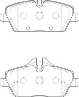 BMW гальмівні колодки передні 1 E87 Jurid 573733J