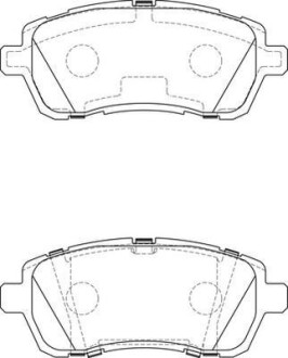 FORD гальмівні колодки передн.Fiesta 08- Jurid 573747J