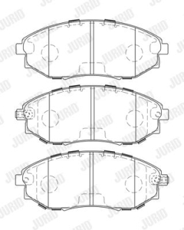 CHEVROLET гальмівні колодки передн. Epica 06- Jurid 573751J (фото 1)