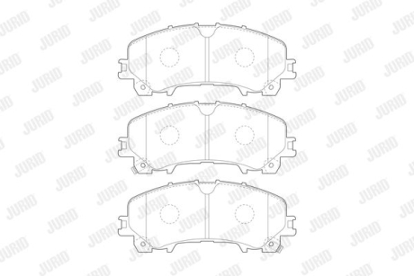 Колодки гальмівні дискові Jurid 573789J