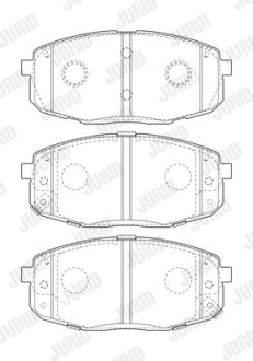 Колодки гальмівні дискові Jurid 573813J