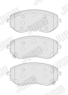Колодки гальмівні дискові Jurid 574254J