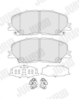 Фото колодки гальмівні дискові Jurid 574270J Колодки гальмівні дискові Jurid 574270J