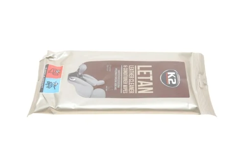 Салфетки для очистки кожаной обивки Letan Leather Cleaner & Conditionner Wipes (24шт) K2 K210
