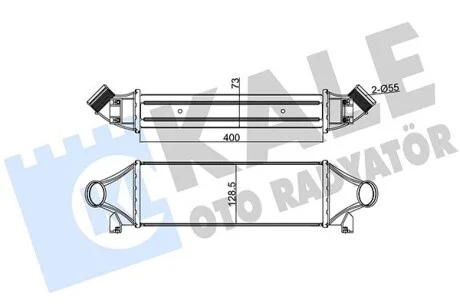 KALE FORD інтеркулер Transit 2.4TDCi 00- Kale 126200