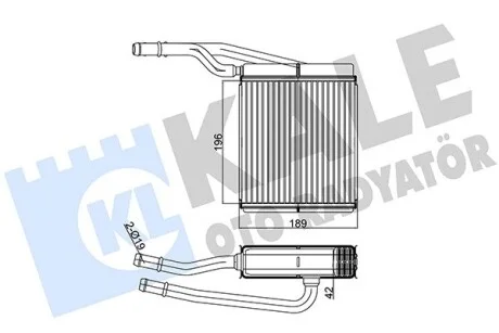 Радиатор отопителя Ford Focus, Transit Connect Kale 177400