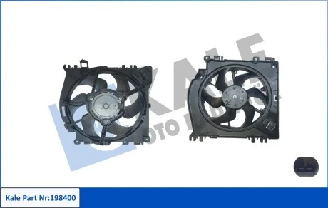 KALE RENAULT вентилятор радіатора Clio III,Modus,Nissan Micra III,Note 1.2/1.6 03- Kale 198400