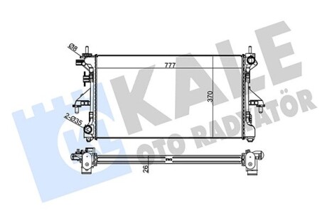 CITROEN радіатор охолодження Jumper,Peugeot Boxer 3.0HDI 06- Kale 305600