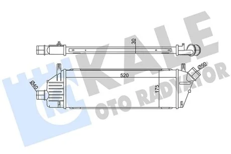 KALE NISSAN інтеркулер Micra III 1.5dCi 03- Kale 342360
