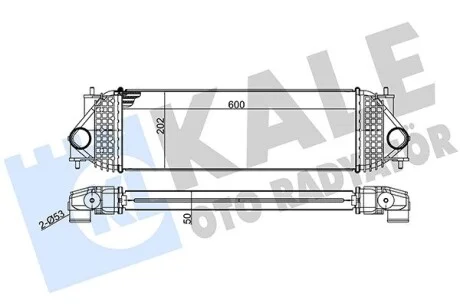 KALE SUZUKI Интеркулер Grand Vitara II 1.9DDiS 05- Kale 342365