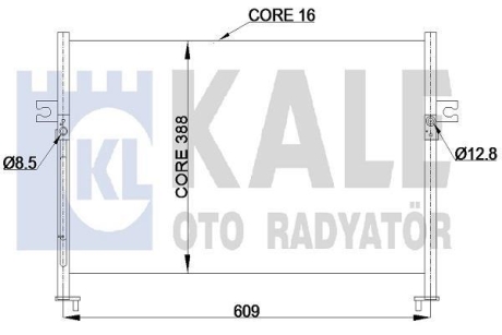 Радіатор кондиціонера Hyundai H-1 / Starex, H-1 Box, H100, Porter Condenser OTO RADYATOR Kale 342425 (фото 1)
