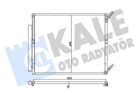 KALE TOYOTA Радіатор кондиціонера (конденсатор) FJ Cruiser,Land Cruiser Prado 120 02- Kale 342470