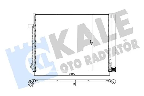 KALE BMW Радіатор кондиціонера (конденсатор) X5 E70, F15, X6 E71, F16 07- Kale 342495