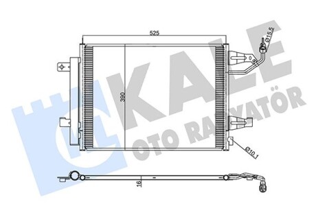 Радіатор кондиціонера OTO RADYATOR Kale 342555