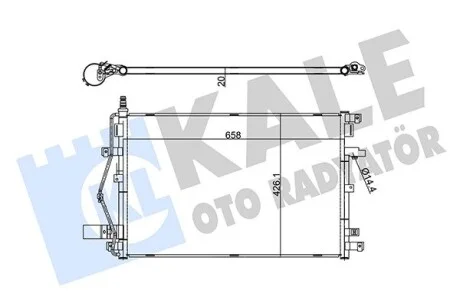 KALE VOLVO Радіатор кондиціонера (конденсатор) XC90 I 02- Kale 342650