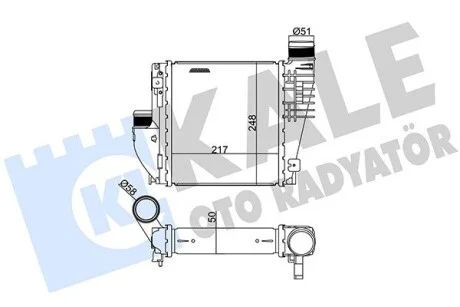 Интеркулер Citroen C4 Grand Picasso II, C4 Picasso II KALE OTO RADYATOR Kale 342815