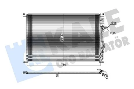 KALE VW Радіатор кондиціонера (конденсатор) Audi A8 02- Kale 342940
