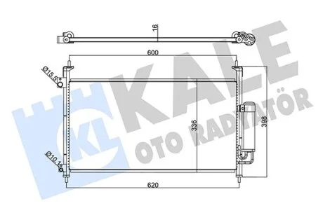 Радіатор кондиціонера Honda Civic VIII Condenser KALE OTO RADYATOR Kale 342965