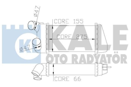 CITROEN інтеркулер C2/3,Peugeot 1007 1.4HDI Kale 344100