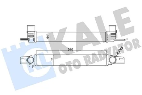 Інтеркулер Citroen Nemo (09-) KALE OTO RADYATOR Kale 344300