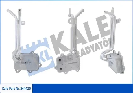 KALE VW Оливний радіатор Audi A1/3,Golf V,VI, Passat, Tiguan, Touran, Skoda Fabia II, Octavia II, Rapid Kale 344425