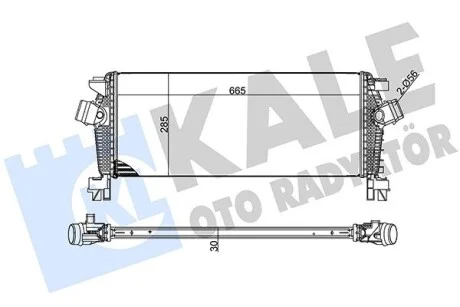 KALE OPEL Интеркулер Astra J,Zafira,Chevrolet Cruze 1.4 Kale 344700