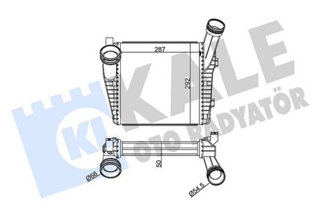 Интеркулер VW Touareg, Porsche Cayenne Kale 344745