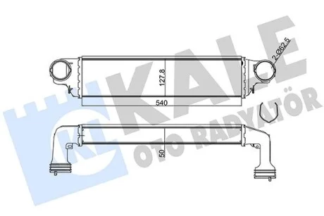 KALE BMW Интеркулер 3 E46 318d/330d,X3 E83 2.0d/3.0d Kale 344805