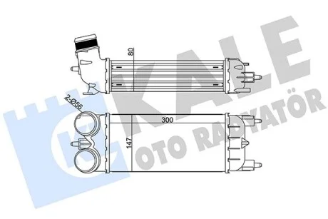 KALE CITROEN інтеркулер C5 III 1.6THP,Peugeot 508 10- Kale 344875