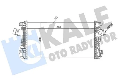 Интеркулер Chevrolet Cruze, Orlando, Opel Astra J, Astra J Gtc KALE OTO RADYATOR Kale 344900
