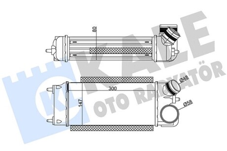 FORD інтеркулер Fiesta VI 1.6TDCi 08- Kale 344910