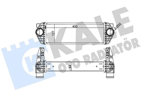 KALE FORD інтеркулер Transit Connect 1.8TDCi 06- Kale 344920 (фото 1)