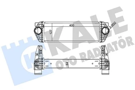 KALE FORD інтеркулер Transit Connect 1.8TDCi 06- Kale 344920