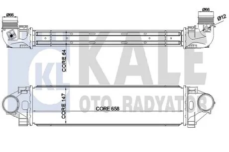 KALE FORD інтеркулер Mondeo IV,S-Max 2.5 06-,LANDROVER Discovery Sport,Freelander II,Range Rover Evoque Kale 344930