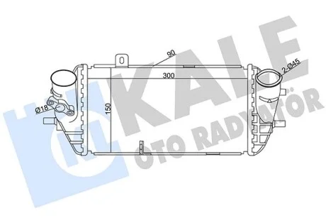 KALE HYUNDAI інтеркулер Elantra,i20/30,Kia Ceed,Rio III,Soul 1.1/1.6CRDi Kale 344950