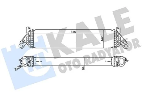 Интеркулер Mazda 3, 6, Cx-5 Intercooler KALE OTO RADYATOR Kale 344960