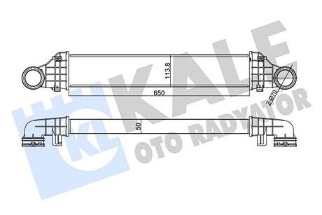 DB інтеркулер W211 200/220CDI 02- Kale 344975