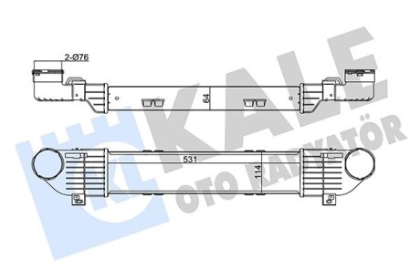 DB інтеркулер W220 3.2CDI 99- Kale 345005