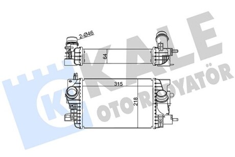 OPEL інтеркулер Meriva B 1.4 Kale 345055