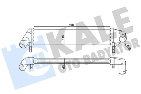 Інтеркулер Renault Logan (05-) KALE OTO RADYATOR Kale 345085