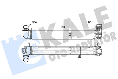 Інтеркулер Renault Megane III, Megane Cc, Scenic Iii, Grand Scenic III Kale 345110