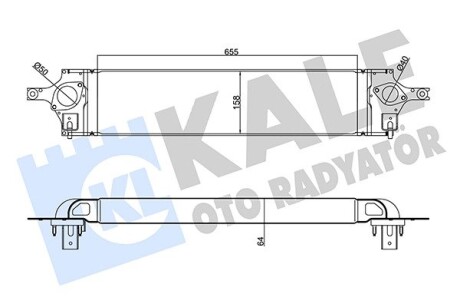 Інтеркулер Nissan Koleos, X-Trail OTO RADYATOR Kale 345125